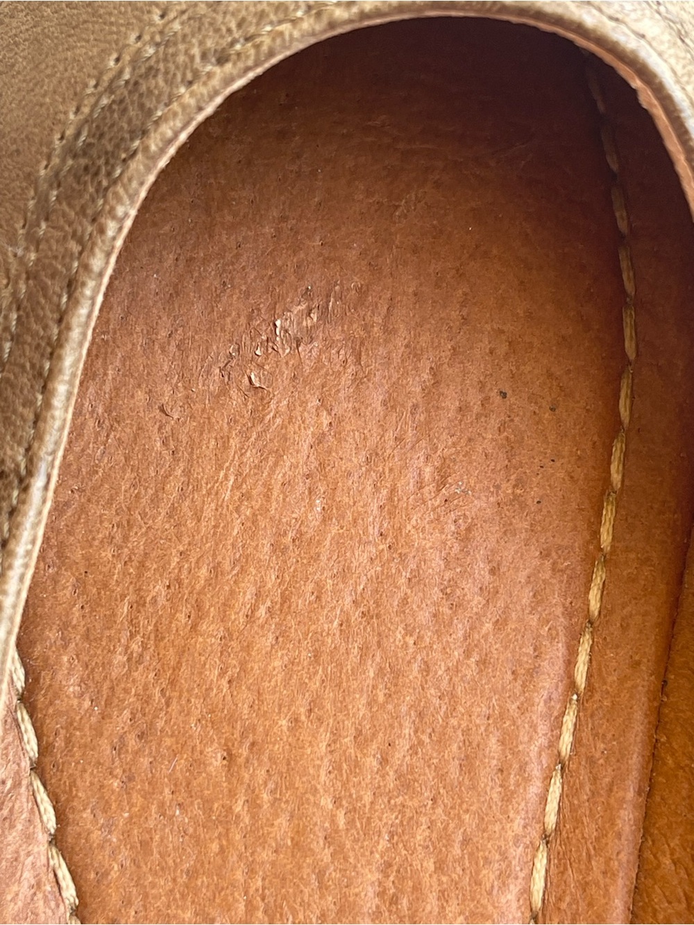 Frye Women's Taupe Leather Ballet Flats - Picture 10 of 12